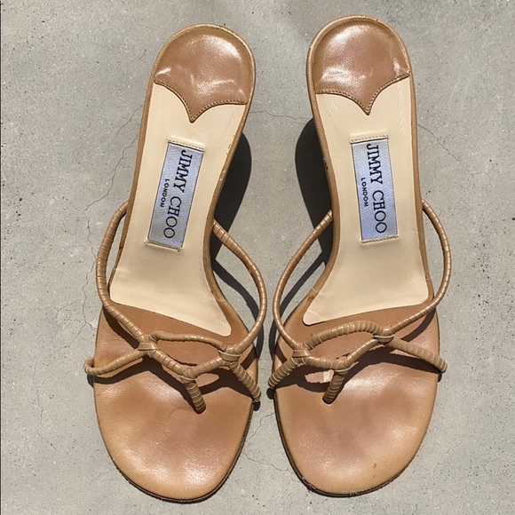 Jimmy Choi tan sandals - Picture 2 of 6
